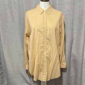 NWT Universal Thread Cotton Tunic Style Button Up-Sz S-Tan